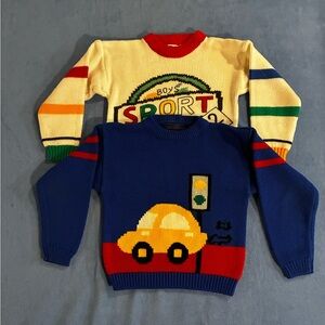 Colorful Graphic Little Boy Sweaters